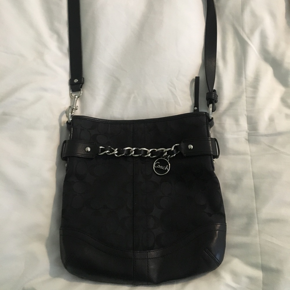 Black coach satchel